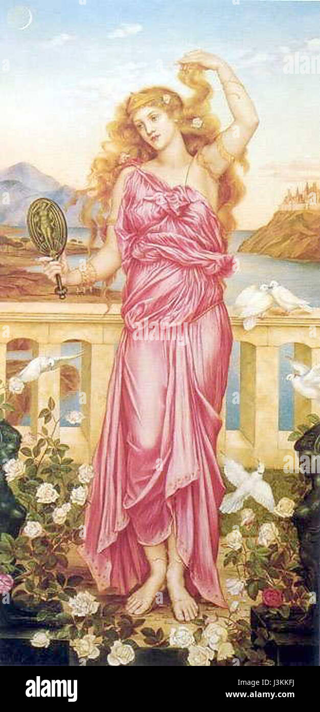 Hélène de Troie par de Morgan est une représentation de la figure grecque légendaire, capturant sa beauté et le mythe entourant son rôle dans la guerre de Troie. Banque D'Images