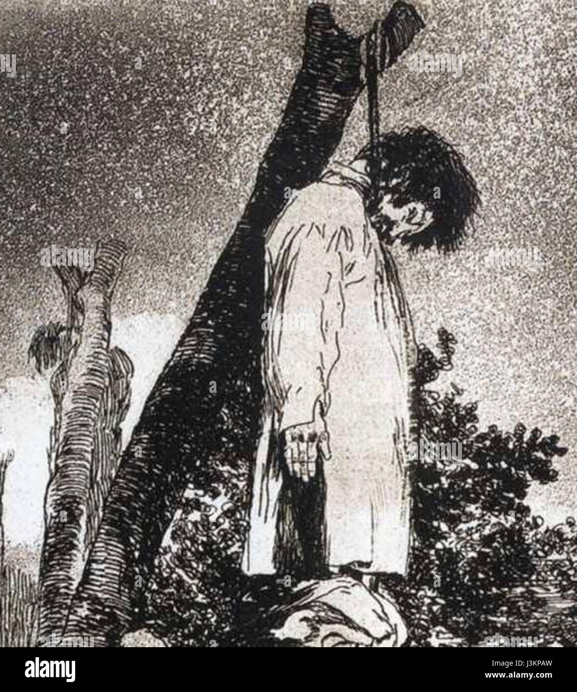 L'image de Goya War3a fait référence à l'œuvre de Francisco Goyaâ€™ représentant les horreurs de la guerre, en particulier ses séries de peintures qui capturent la brutalité et les souffrances de la guerre. Banque D'Images