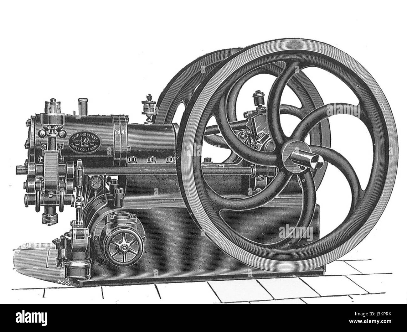 L'huile (moteur Simplex Griffin Rankin Kennedy, les moteurs modernes, Vol II) Banque D'Images