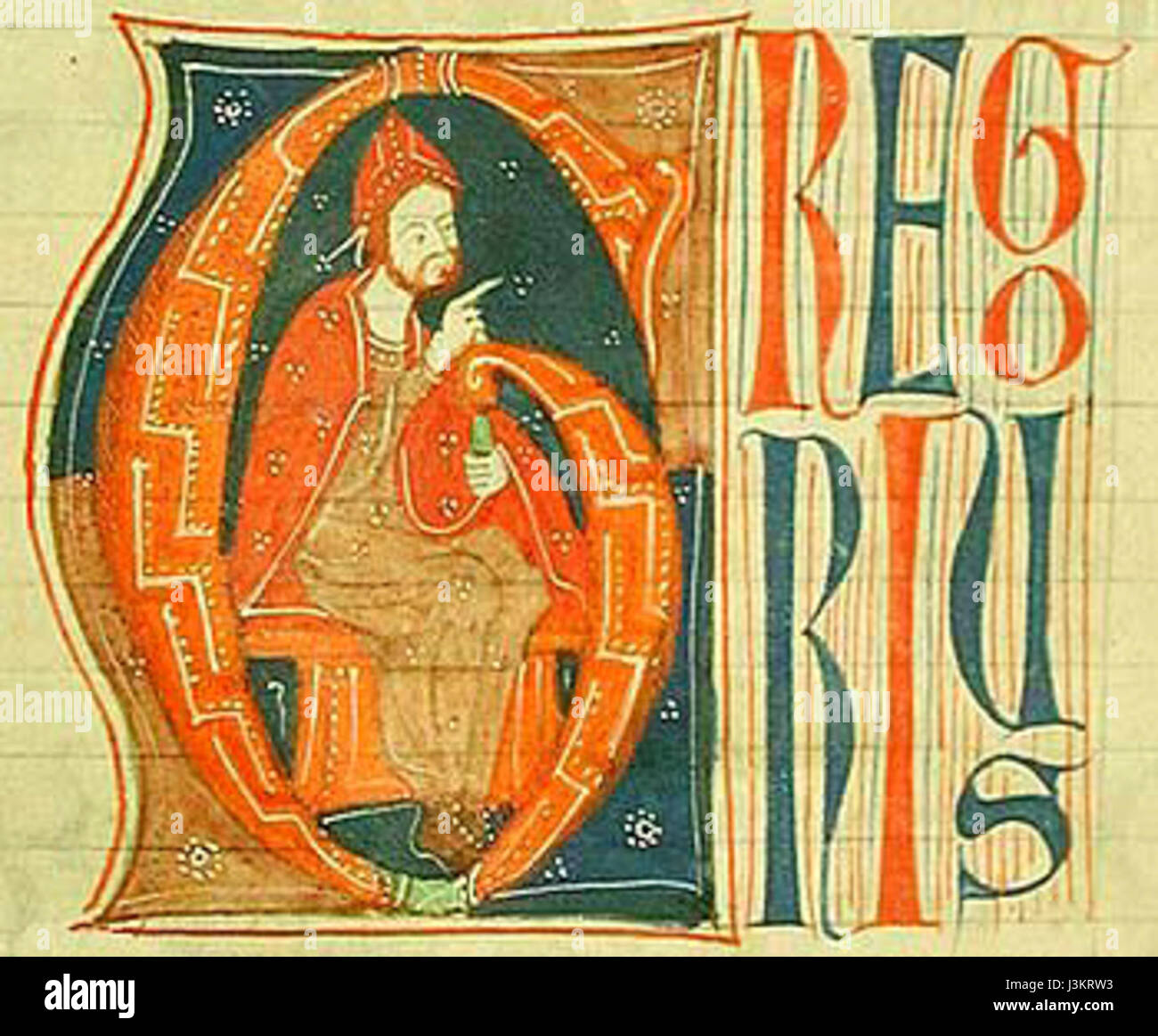 Le pape Grégoire IX était une figure importante de l'Église catholique au XIIIe siècle. Sa papauté est connue pour ses contributions à la doctrine de l'église, y compris la création de l'Inquisition et son implication significative dans les affaires religieuses et politiques. Banque D'Images