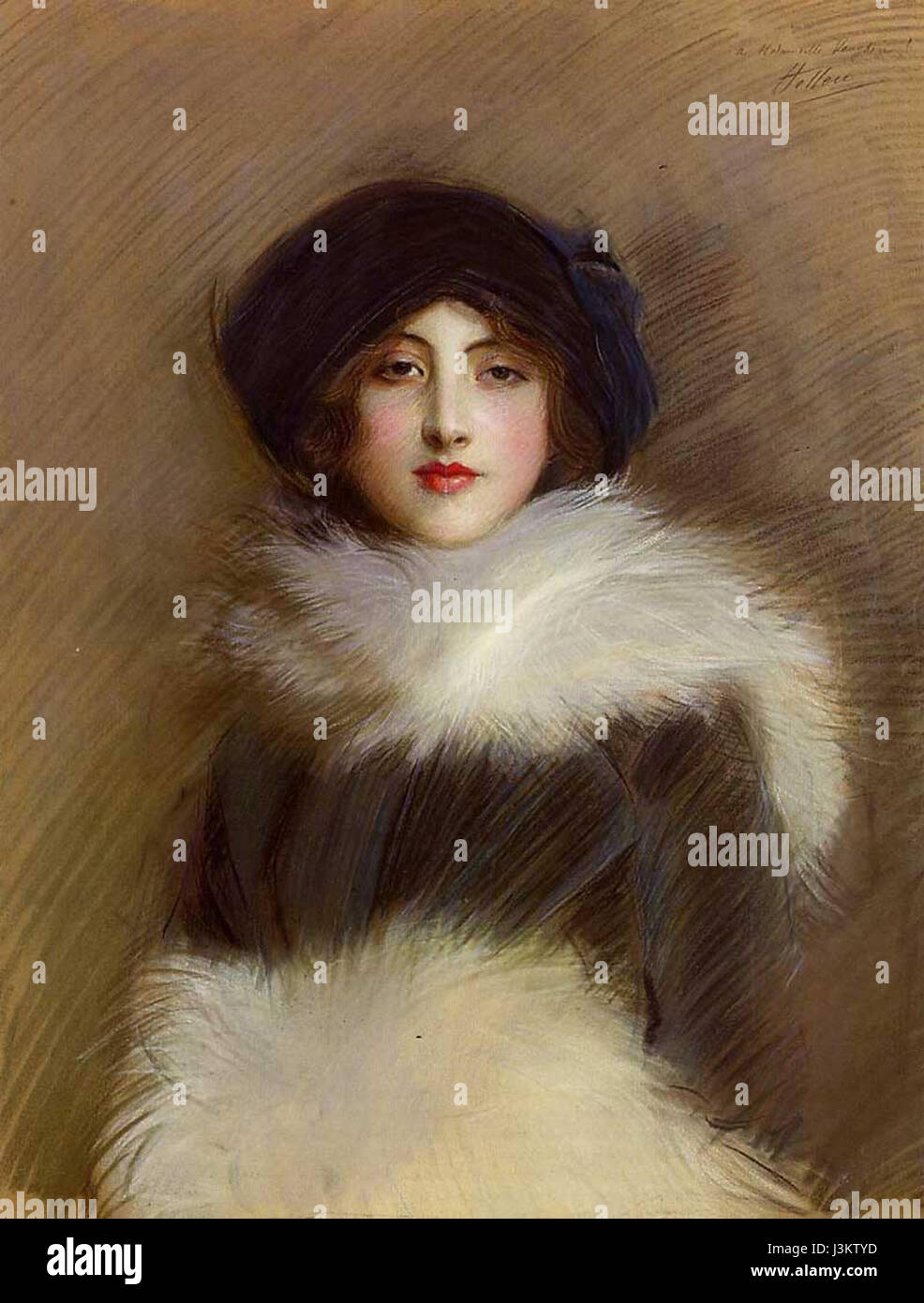 Helleu Mademoiselle Vaughan Banque D'Images