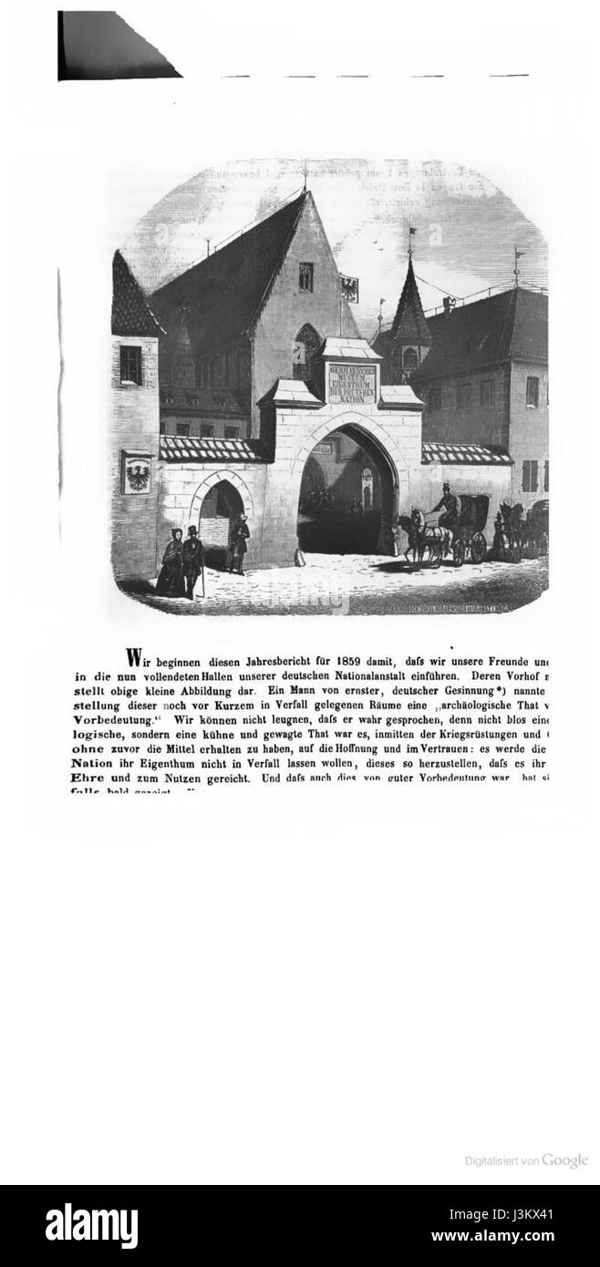 Germanisches national museum 1859 Banque D'Images