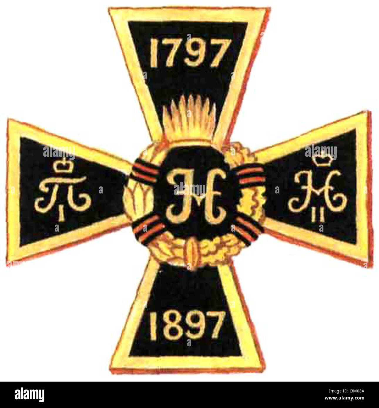 Le Grenader 4 Nesvizh fait référence à une unité de l'armée russe Empireâ€™ du XVIIIe siècle, stationnée à Nesvizh, en Biélorussie. L'unité faisait partie de l'armée impériale russe, connue pour son service militaire en Europe de l'est pendant la période impériale. Banque D'Images