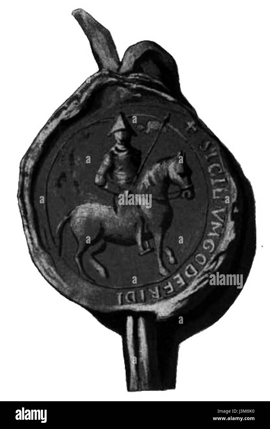 Godfrey Ier de Louvain, également connu sous le nom de Godfrey le Hunchback, était un noble médiéval et comte de Louvain au XIe siècle. Il est connu pour son rôle politique et son implication dans les conflits régionaux en Belgique. Banque D'Images