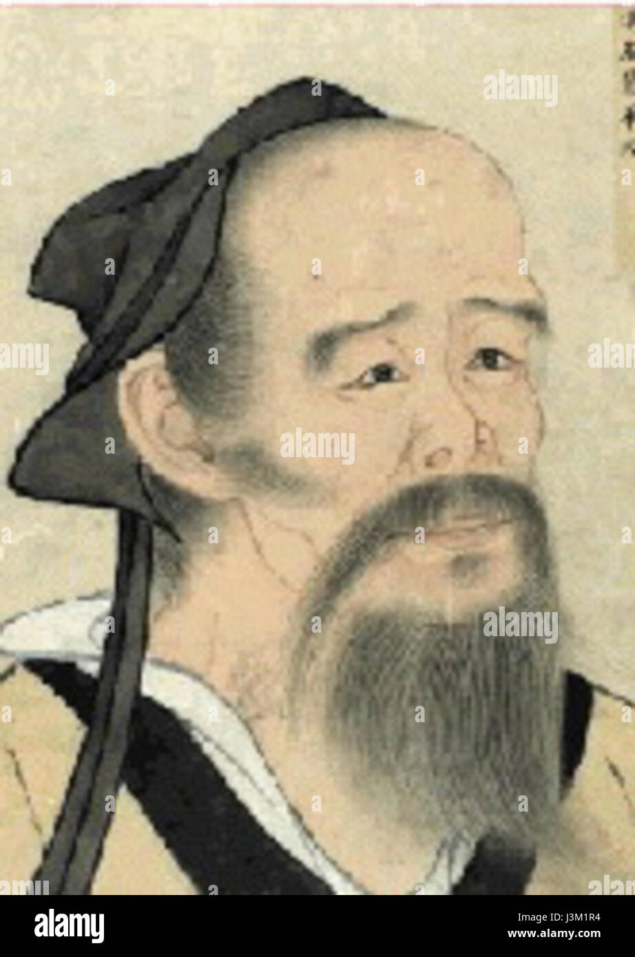 Huatuo était un médecin chinois renommé pendant la dynastie des Han orientaux, souvent considéré comme le père de la chirurgie chinoise. Il est surtout connu pour son utilisation de l'anesthésie en chirurgie et son traitement des maux en utilisant des remèdes à base de plantes et des techniques d'acupuncture. Banque D'Images