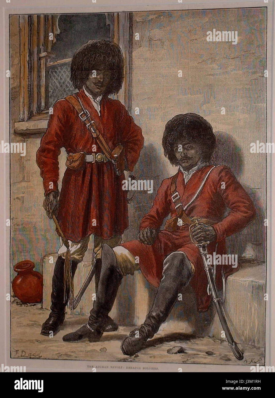 1879 soldats de Herat venue Banque D'Images