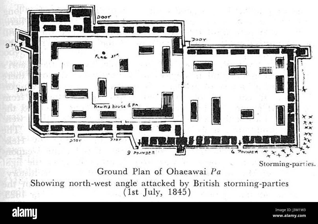 Plan de masse ohaeawai Banque D'Images