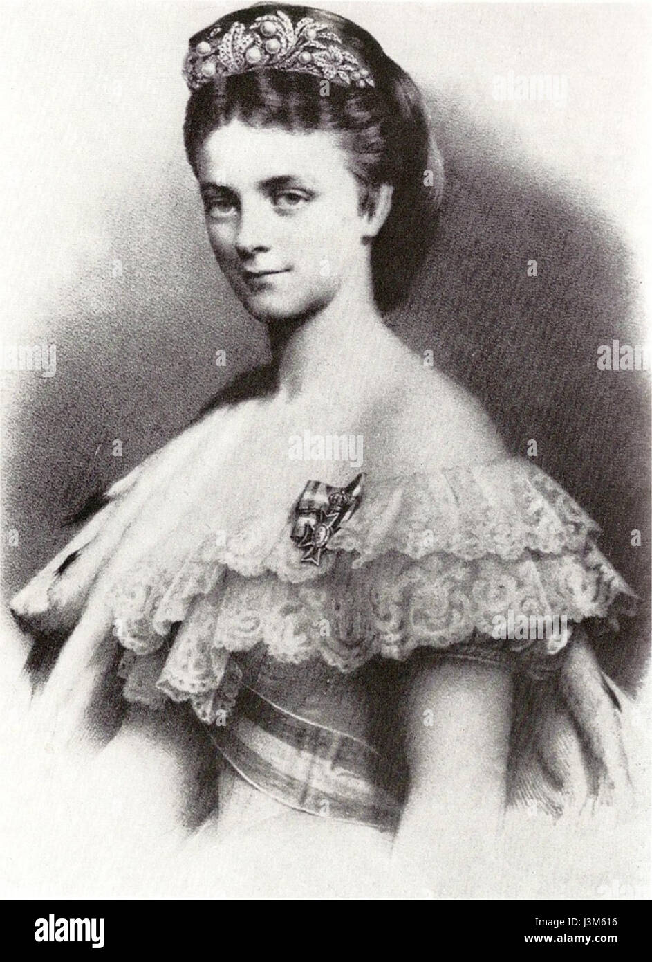 Sophie Charlotte, Herzogin Braut Ludwig II Banque D'Images