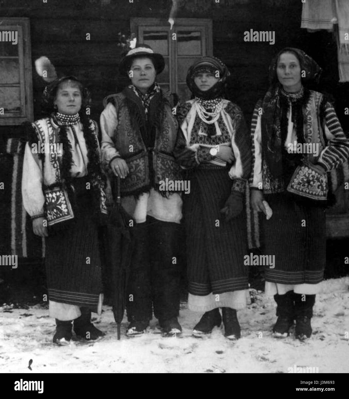 Huculky 1926, district de Verkhovyna Banque D'Images