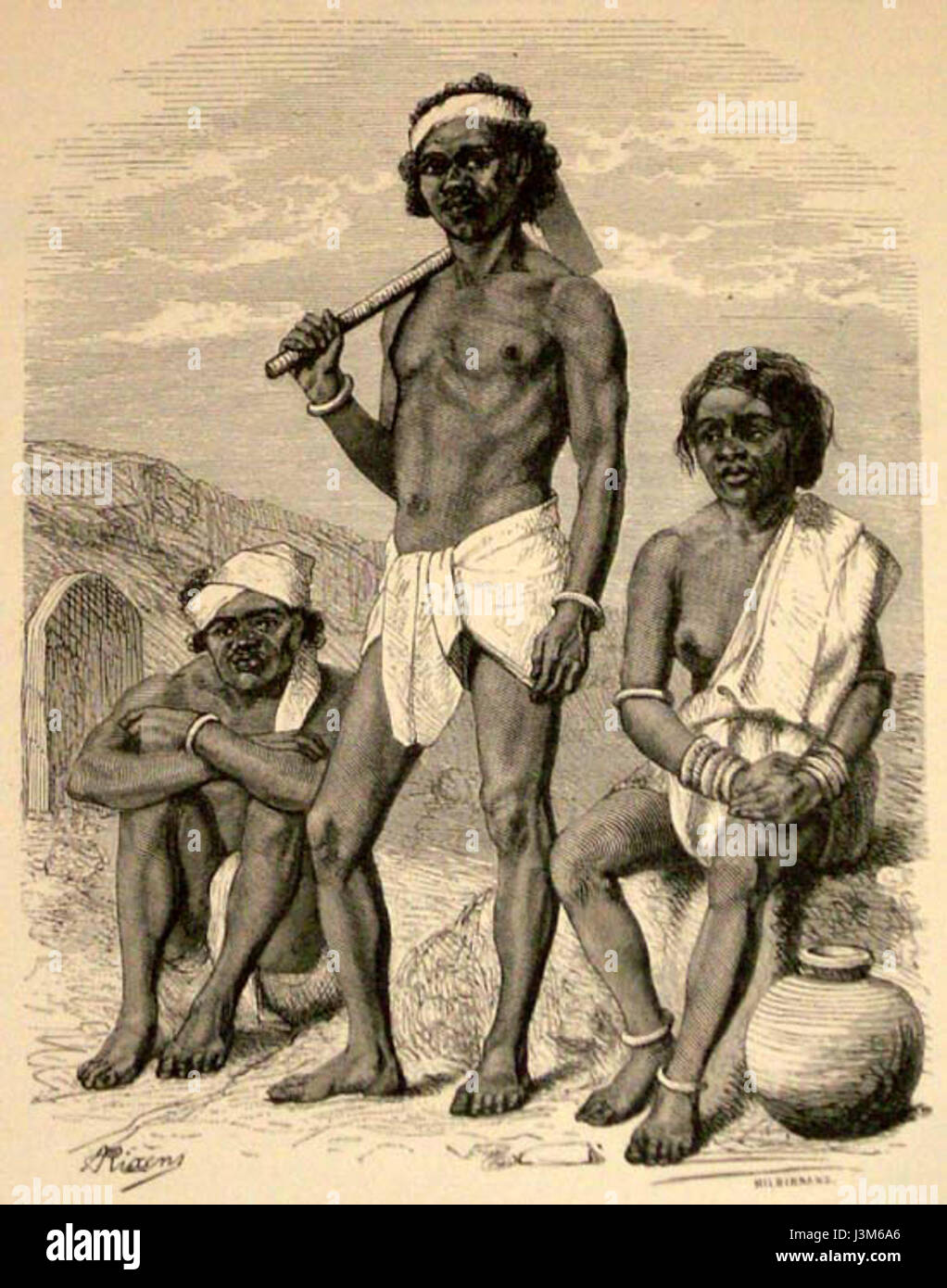 Les Gonds sont l'une des plus grandes communautés indigènes en Inde, connues pour leur riche patrimoine culturel, leur art et leur histoire. Banque D'Images