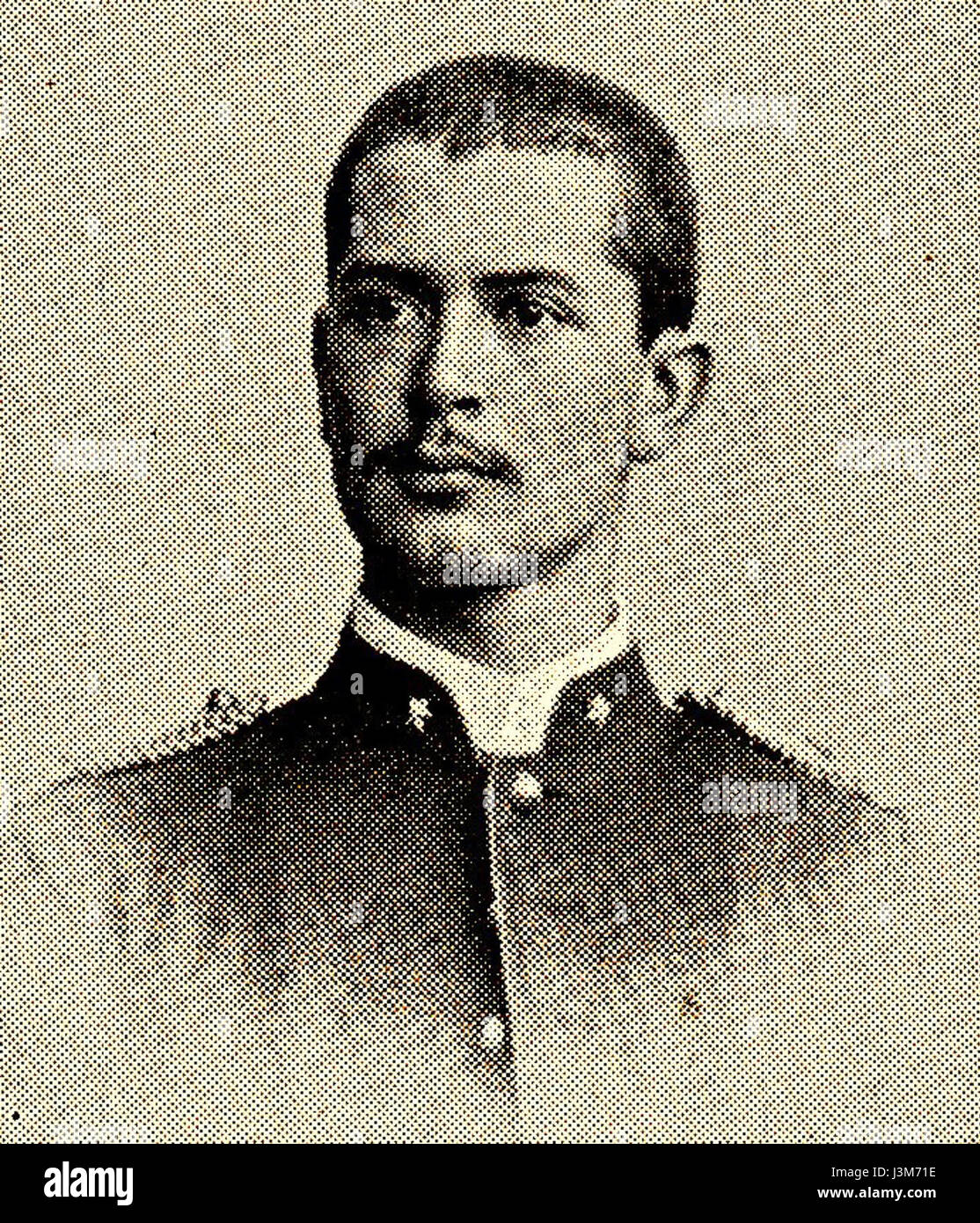 Van der Heijden, CAH. Tweede luitenant infanterie. 18 novembre 1894 Gesneuveld Banque D'Images
