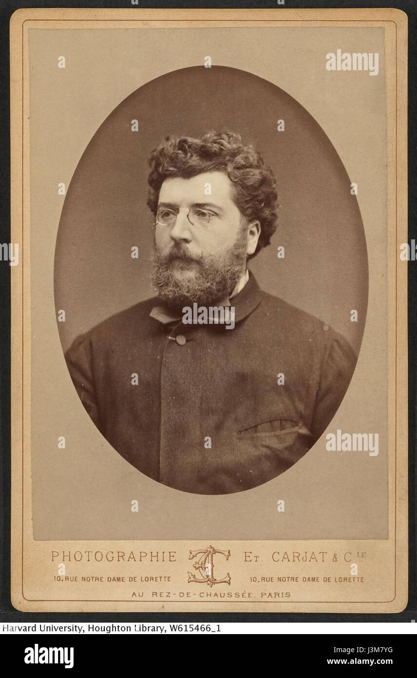 La Harvard Theatre Collection contient plusieurs œuvres liées à Georges Bizet, compositeur français de renom. La référence TCS 1,256 fait partie de la collection qui met en valeur les contributions de Bizet à la musique classique et ses œuvres opératiques. Banque D'Images