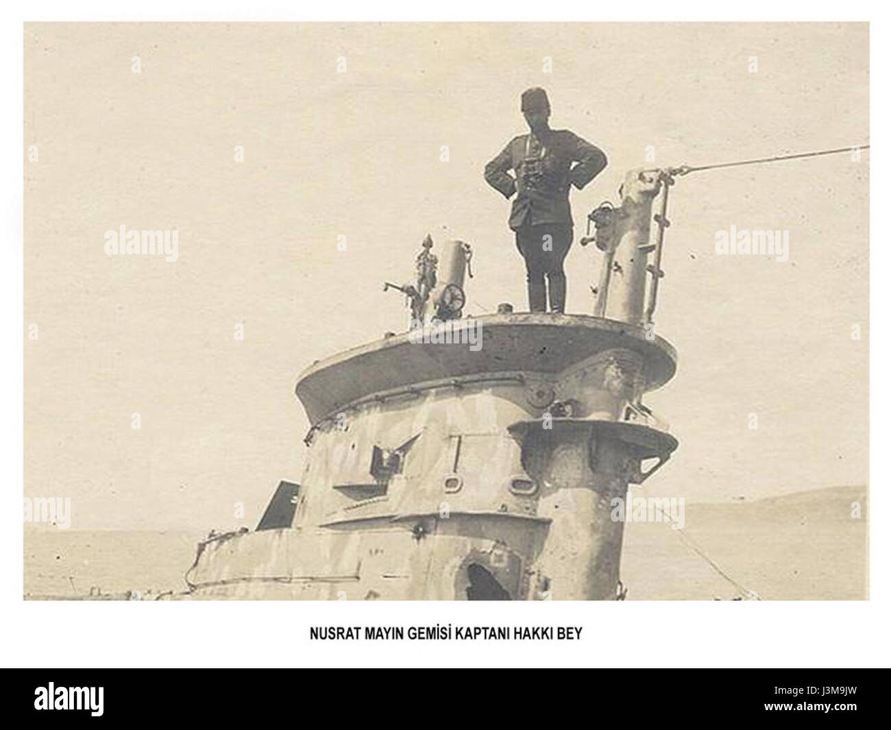 Hakki Bey, commandant de l'mouilleur de Nusret Banque D'Images