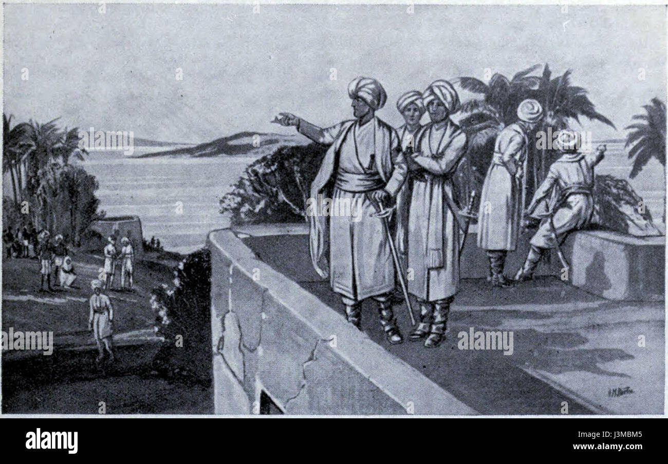 En 1665, Humphrey Cooke prend possession de Bombay, marquant un événement important dans l'histoire coloniale de l'Inde. C'était pendant l'expansion britannique en Asie, préparant le terrain pour le contrôle britannique sur la région. Banque D'Images