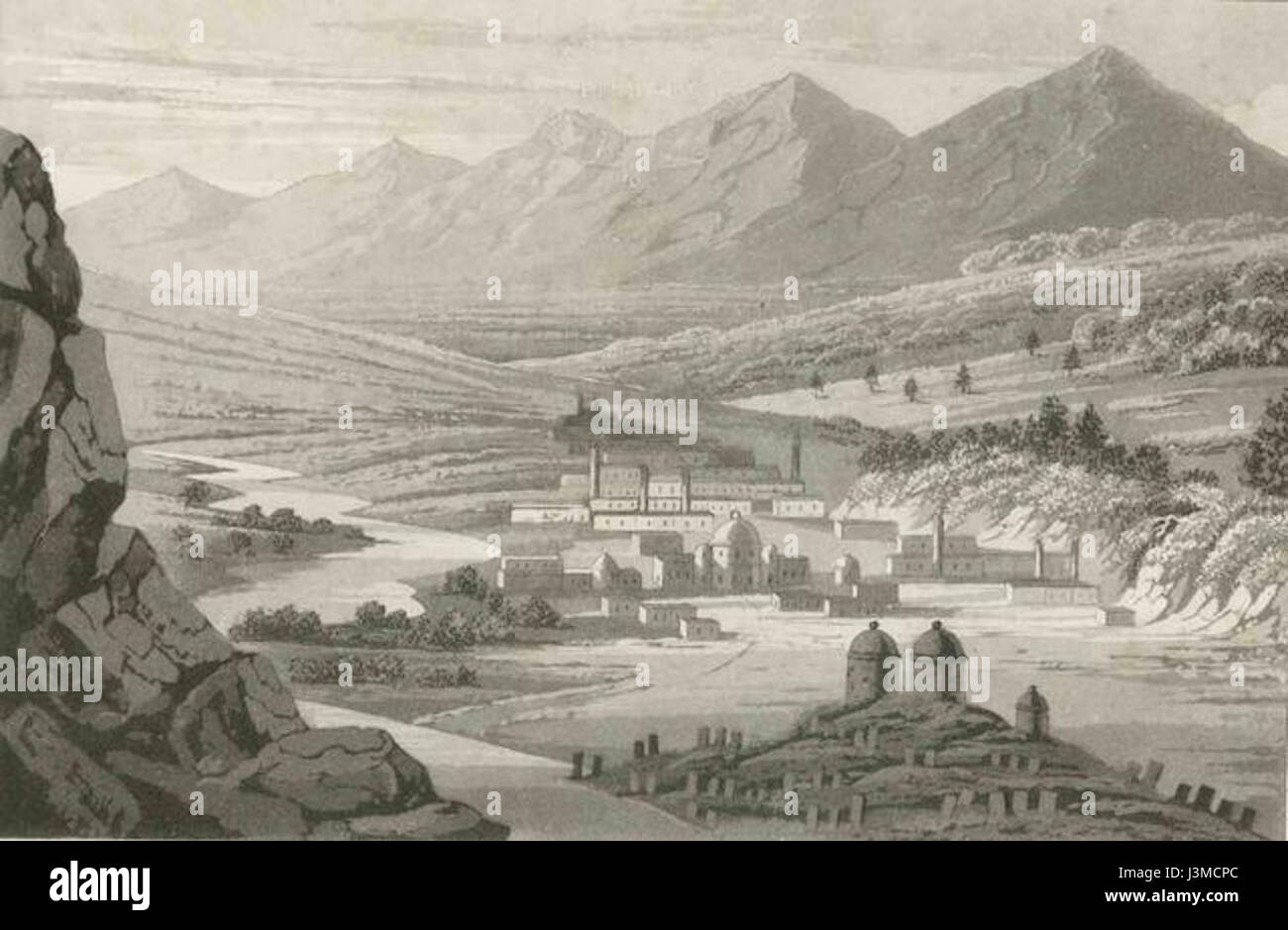 Cette illustration de livre de William Heude présente une scène magnifiquement détaillée, probablement tirée d'une œuvre littéraire du XIXe siècle. Il met en valeur la maîtrise de Heude dans la capture de l'essence du récit, avec des dessins au trait complexes et une composition vibrante. Banque D'Images