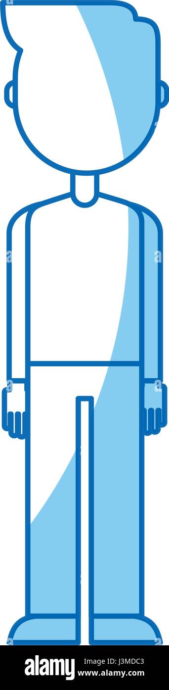 Jeune homme de caractère avatar retour Illustration de Vecteur