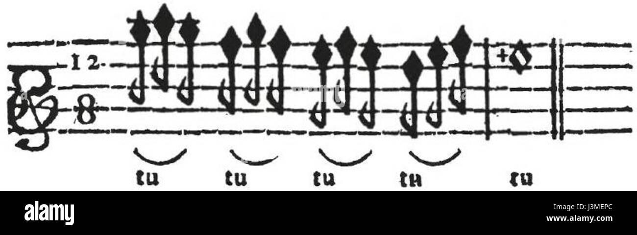 Cette image est probablement une référence à une œuvre de Jacques-Martin Hotteterre, musicien et compositeur français renommé connu pour ses contributions à la musique baroque, en particulier aux instruments à vent. Banque D'Images