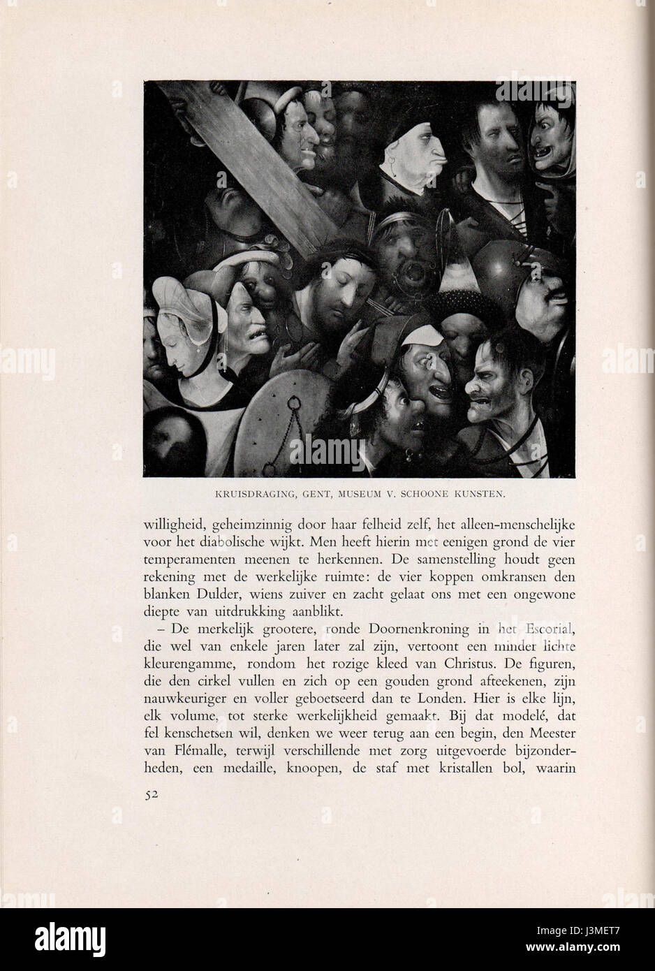 Les œuvres de Hieronymus Bosch sont explorées dans la publication 'Hieronymus Bosch Door Prof. Doca Vermeylen'. Cette édition, troisième tirage, propose une analyse approfondie des peintures emblématiques de Bosch et de leurs significations symboliques, mettant en lumière son style artistique complexe et surréaliste. Banque D'Images