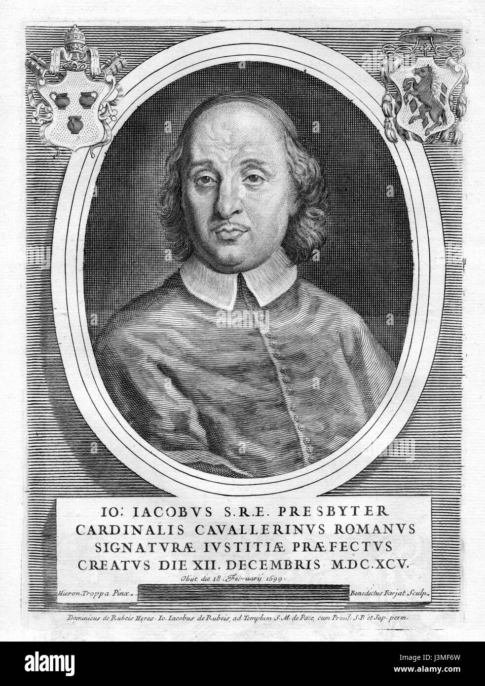Giovanni Giacomo Cavallerini est un artiste italien du XVIIe siècle connu pour ses peintures religieuses et historiques. Ses œuvres sont représentatives de l'art baroque et reflètent le style et les thèmes de l'époque. Banque D'Images