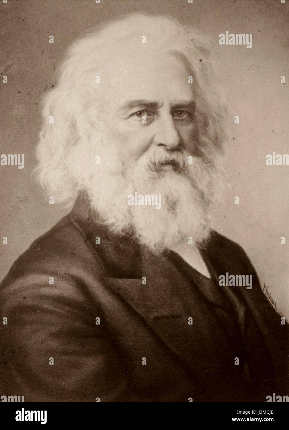 Henry Wadsworth Longfellow Banque D'Images
