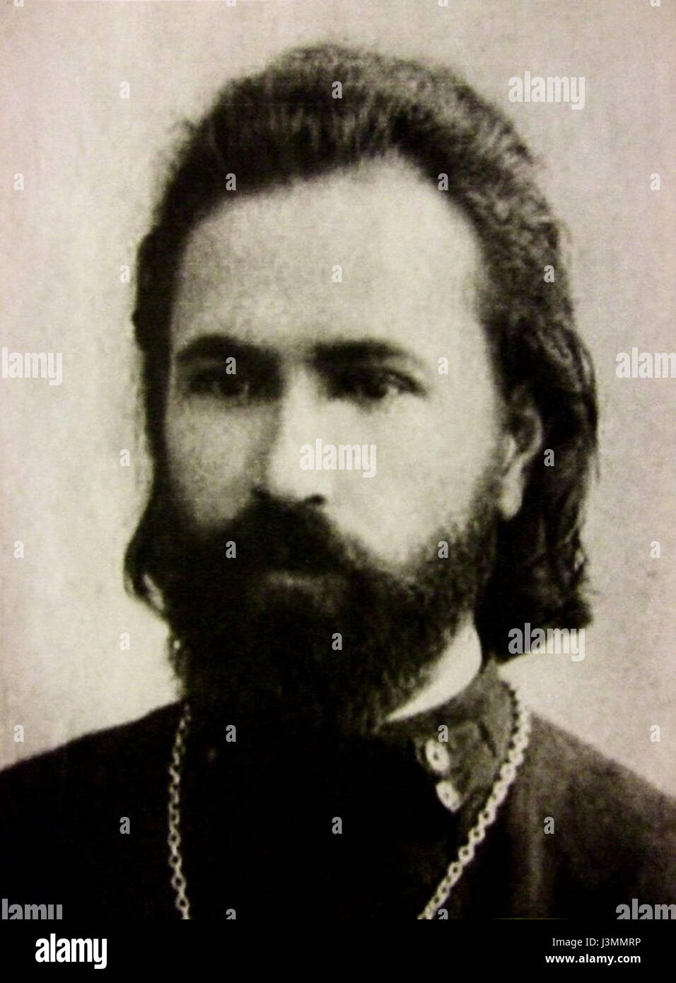 Georgiy Apollonovitch Gapon était un prêtre orthodoxe russe et révolutionnaire, remarquable pour son implication dans la révolution russe de 1905. On se souvient de lui pour avoir dirigé la tristement célèbre manifestation du dimanche sanglant en 1905. Banque D'Images