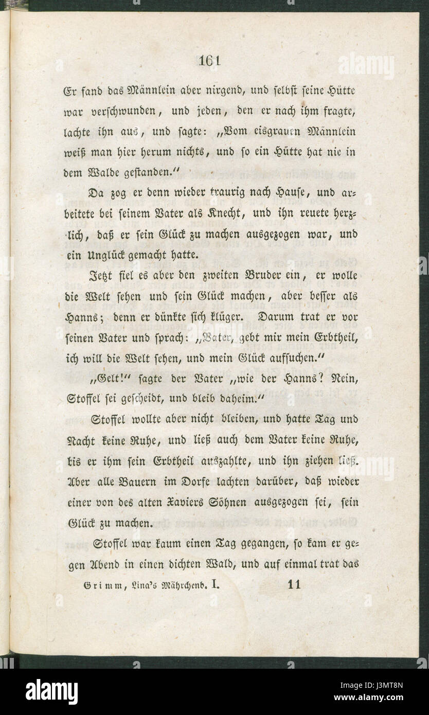 J'Maerchenbuch 161 Linas Grimm Banque D'Images