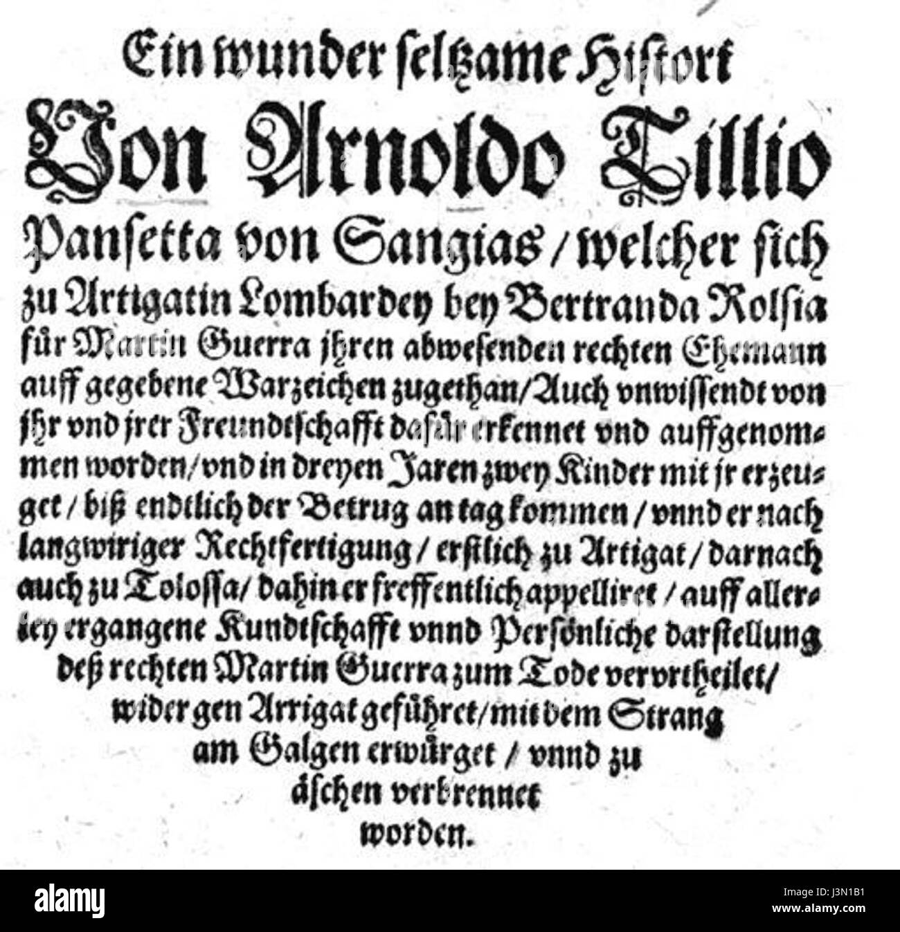 Un *Flugschrift* (grand format) datant de la guerre, peut-être lié à une campagne militaire, à un conflit politique ou à de la propagande, généralement distribué pour communiquer des informations ou influencer l'opinion publique en temps de guerre. Banque D'Images