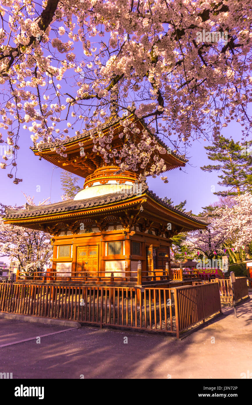 Temple Kitain au printemps à Kawagoe ville Fukuoka au Japon Banque D'Images