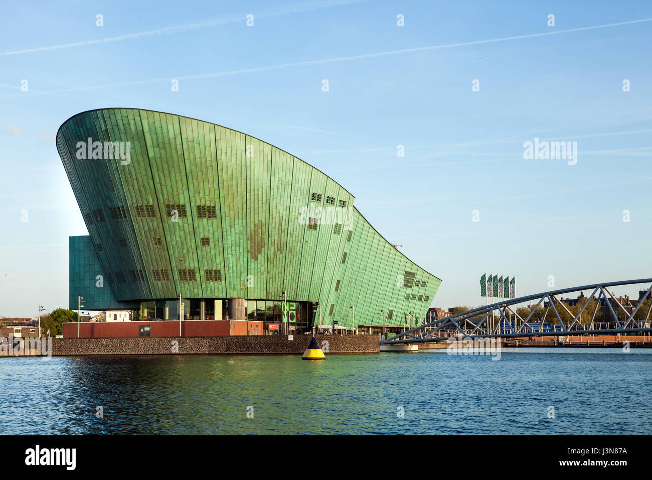 Musée des sciences NEMO à Amsterdam, Pays-Bas ville Banque D'Images