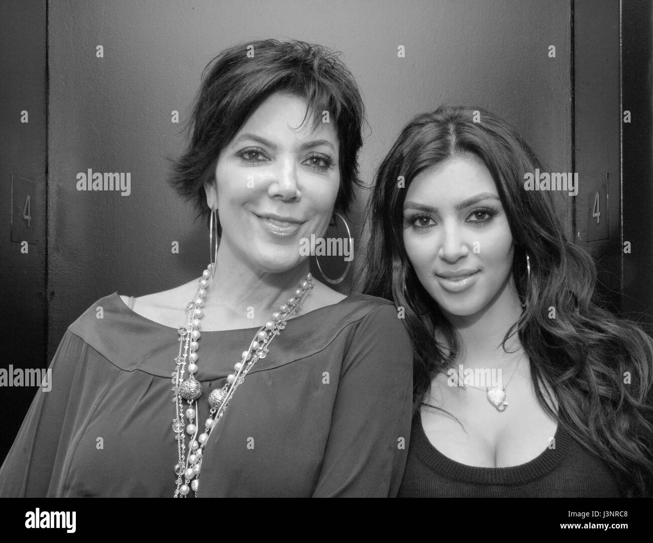 Kris jenner Banque d'images noir et blanc - Alamy