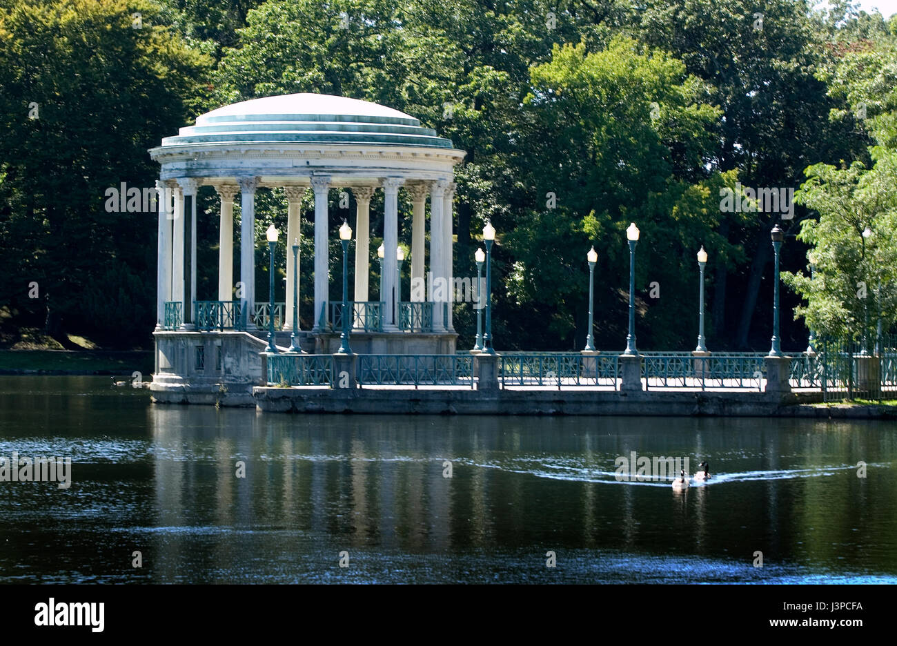 Le pavillon à Roger Williams Park - Providence, Rhode Island Banque D'Images