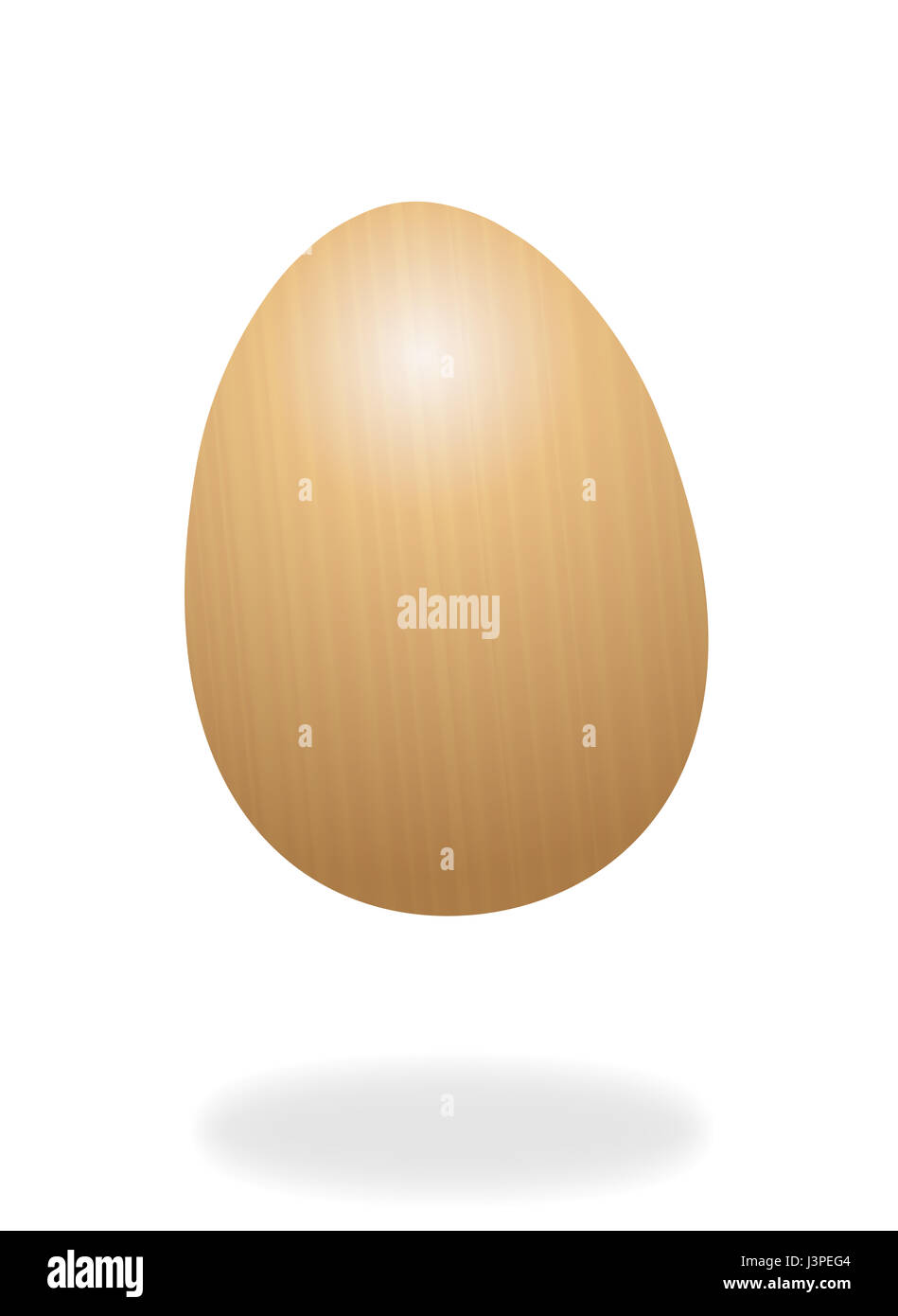 Egg shaker - main en bois instrument à percussion - illustration sur fond blanc. Banque D'Images