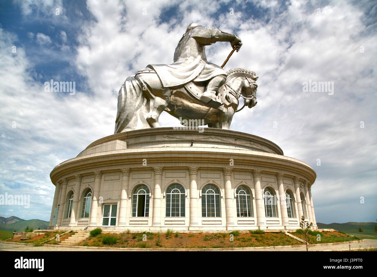 Statue de Gengis Khan est un complexe de 40 mètres de haut statue de Gengis Khan, en Boldogeast Tsonjin de la capitale mongole Oulan-bator Banque D'Images