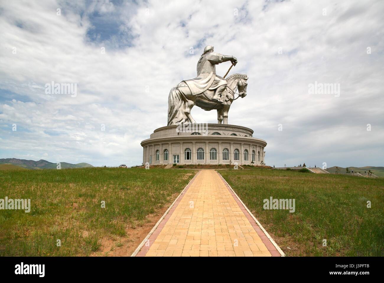 Statue de Gengis Khan est un complexe de 40 mètres de haut statue de Gengis Khan, en Boldogeast Tsonjin de la capitale mongole Oulan-bator Banque D'Images