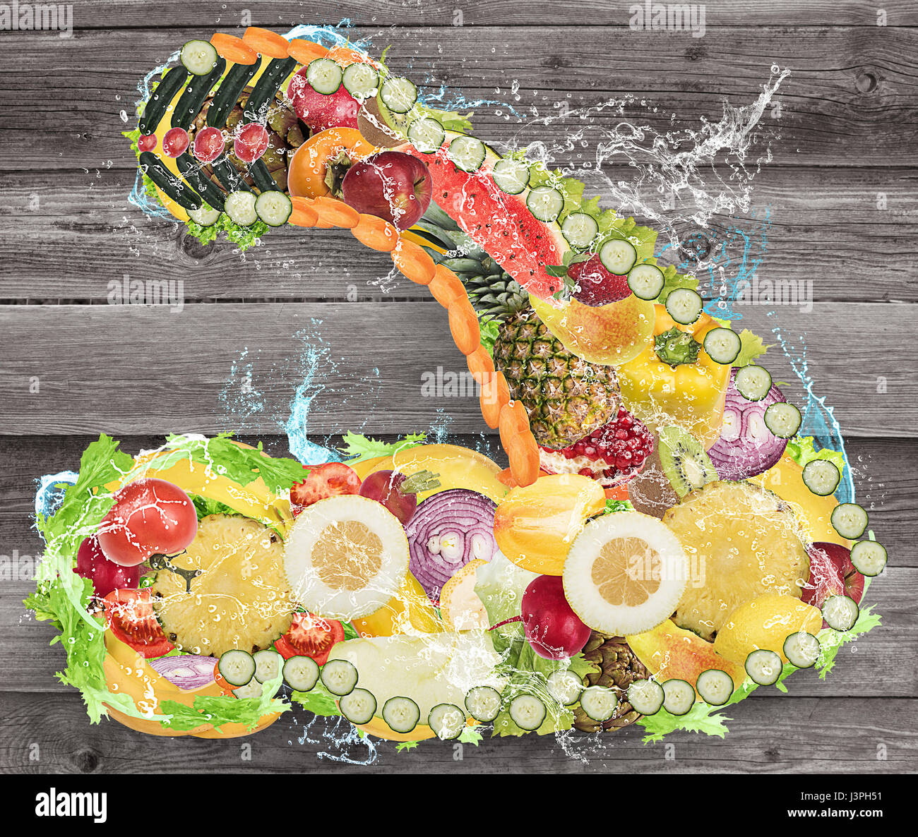 Vitamines de l’alimentation Banque D'Images