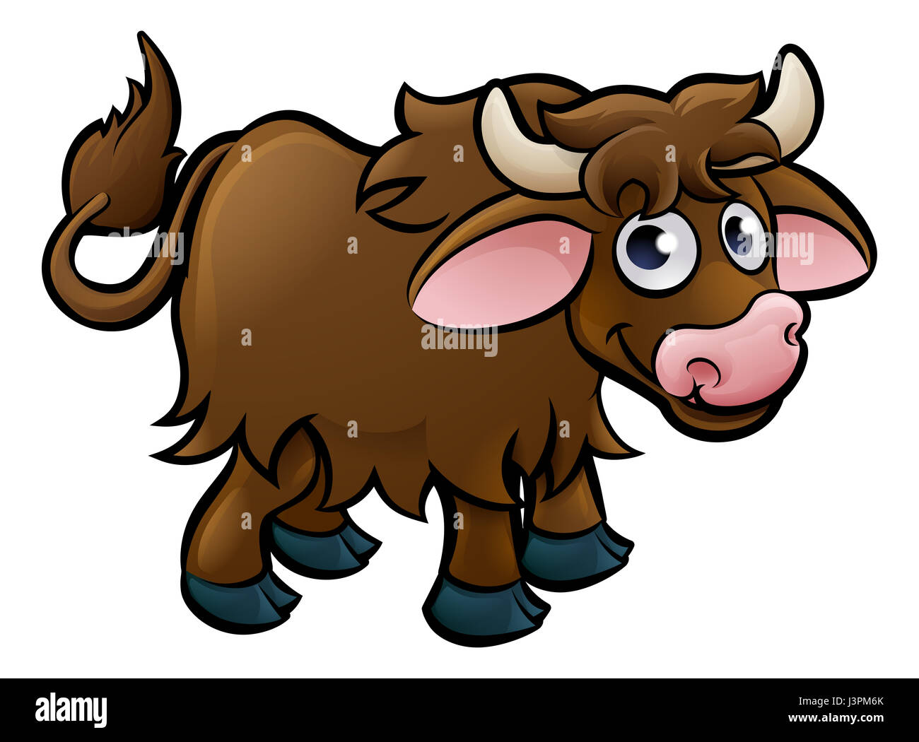 Un personnage animal yak Banque D'Images