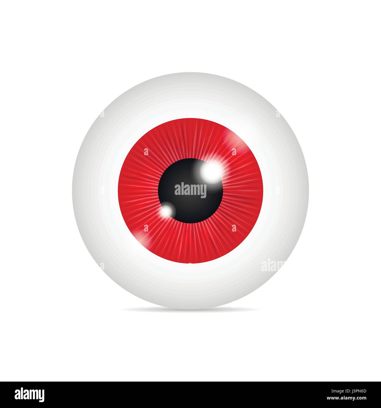 Les réalistes eyeball Illustration de Vecteur