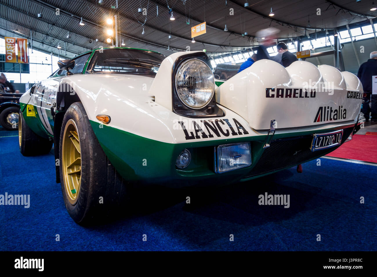 STUTTGART, ALLEMAGNE - Mars 03, 2017 : voiture de rallye et de sport Lancia Stratos HF (Tipo 829), 1975. Plus grand d'Europe Exposition de voitures classiques 'RETRO' classiques Banque D'Images