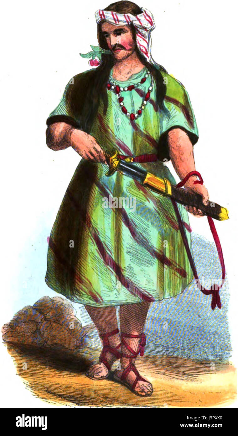 Kanan (Asie). Auguste Wahlen. Mœurs, usages et costumes de tous les peuples du monde. 1843 Banque D'Images