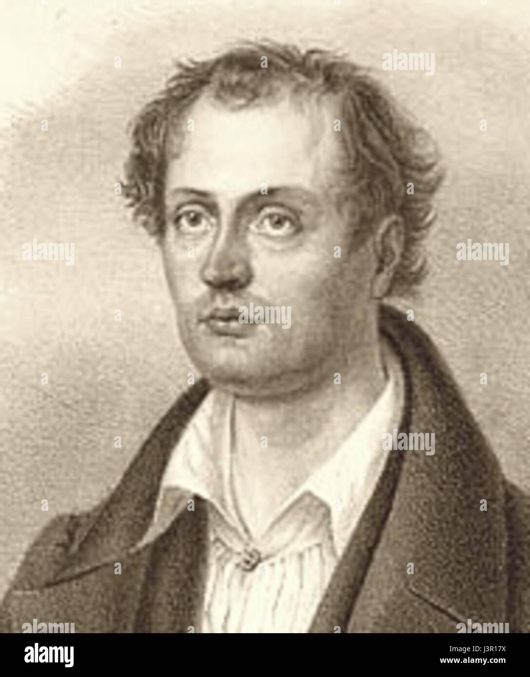 Johan Ludwig Runeberg, un poète national finlandais, est connu pour ses œuvres publiées vers 1837. Son œuvre la plus célèbre, l'hymne national finlandais, a été composée au cours de cette période. Banque D'Images