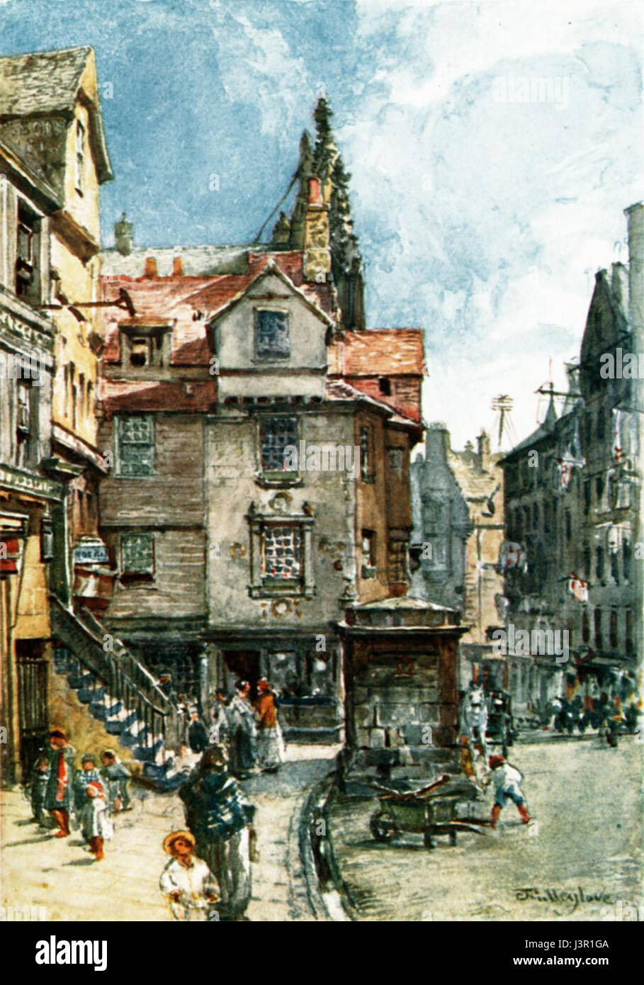 John Knox's House, High Street q75 954x1364 Banque D'Images
