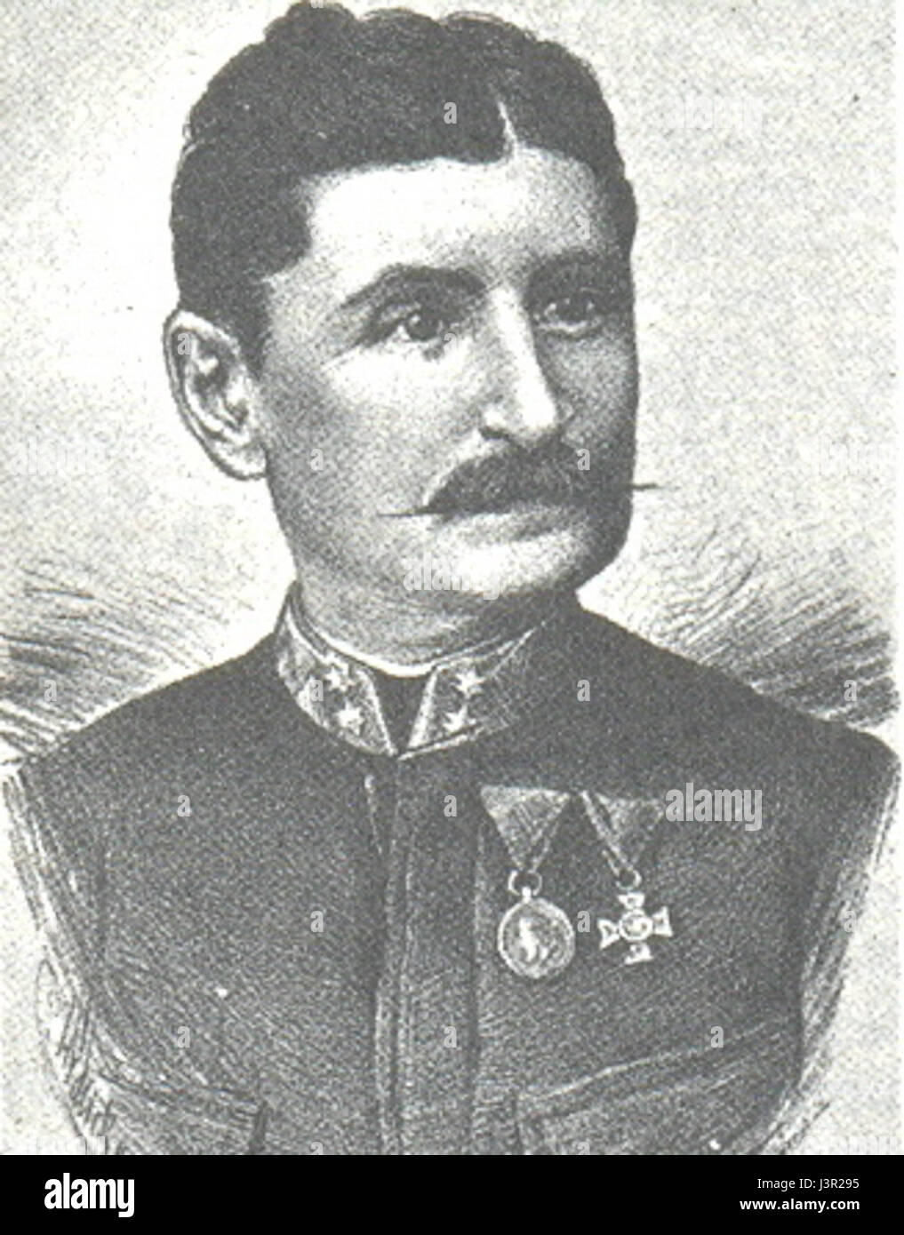 Josip Runjanin (1828-1878) est un compositeur croate connu pour avoir composé la musique de l'hymne national croate, Lijepa naša domovino. Banque D'Images