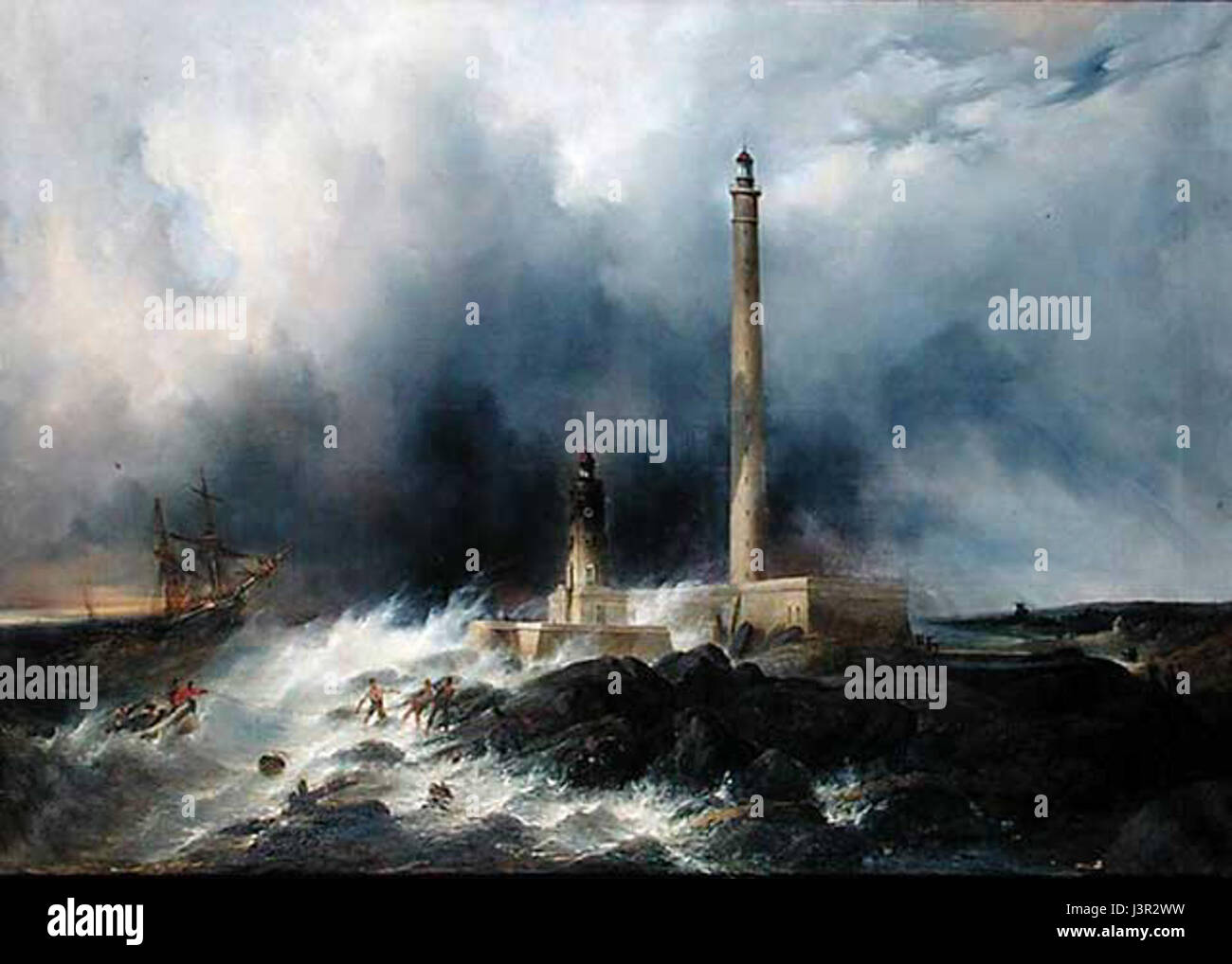 Jean Louis Petit Le Phare de Gatteville Banque D'Images