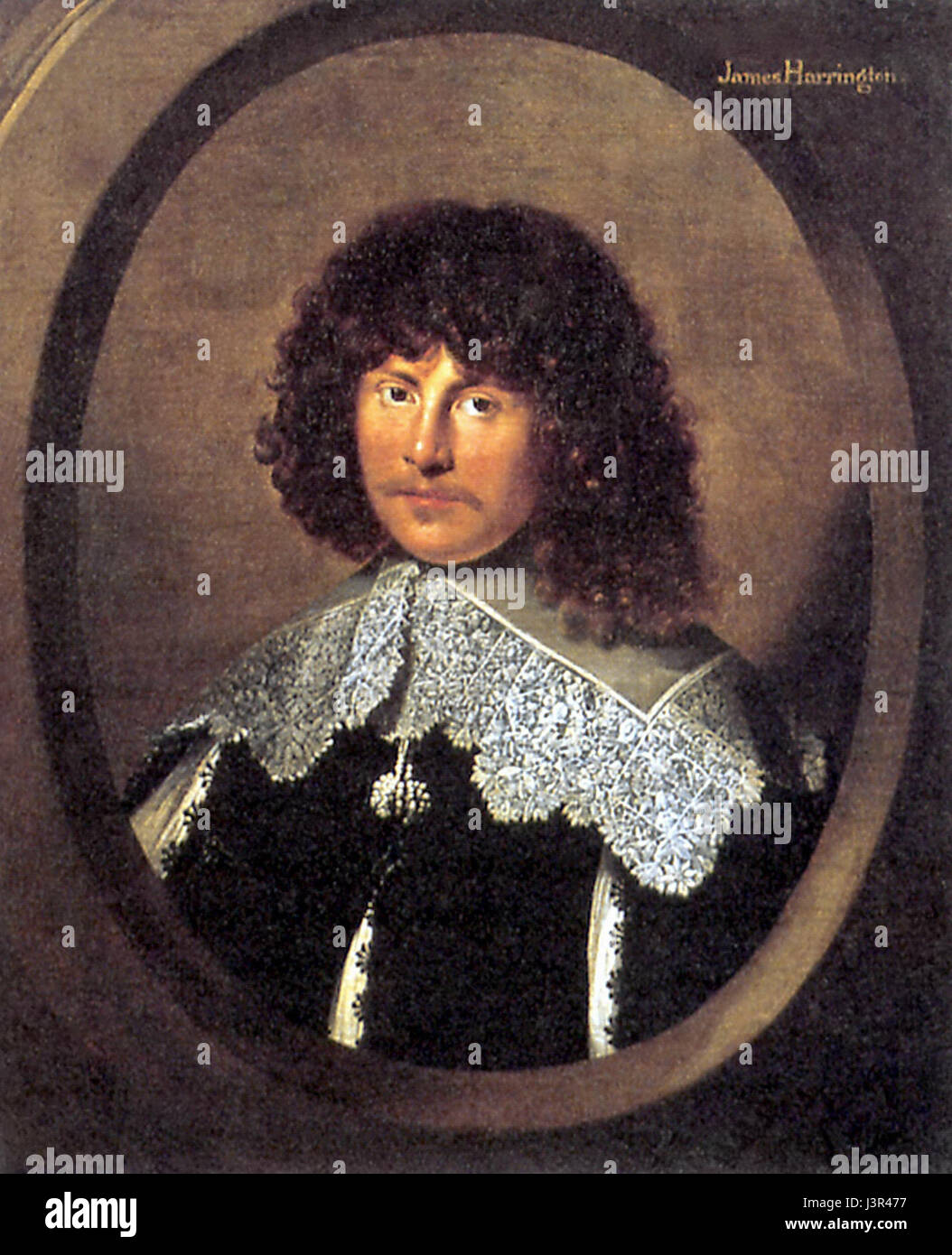 James Harrington était un théoricien politique et écrivain influent de l'Angleterre du XVIIe siècle, connu pour son travail "le Commonwealth d'Océane", qui promouvait le républicanisme et les idées sur le gouvernement et les institutions politiques. Banque D'Images