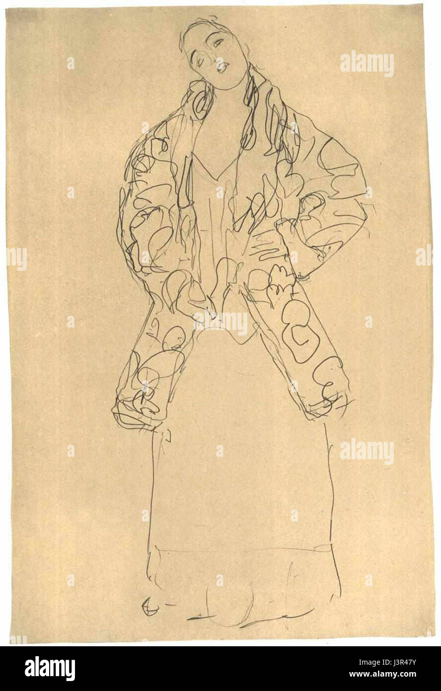 Klimt Stehende von vorne 001 Banque D'Images