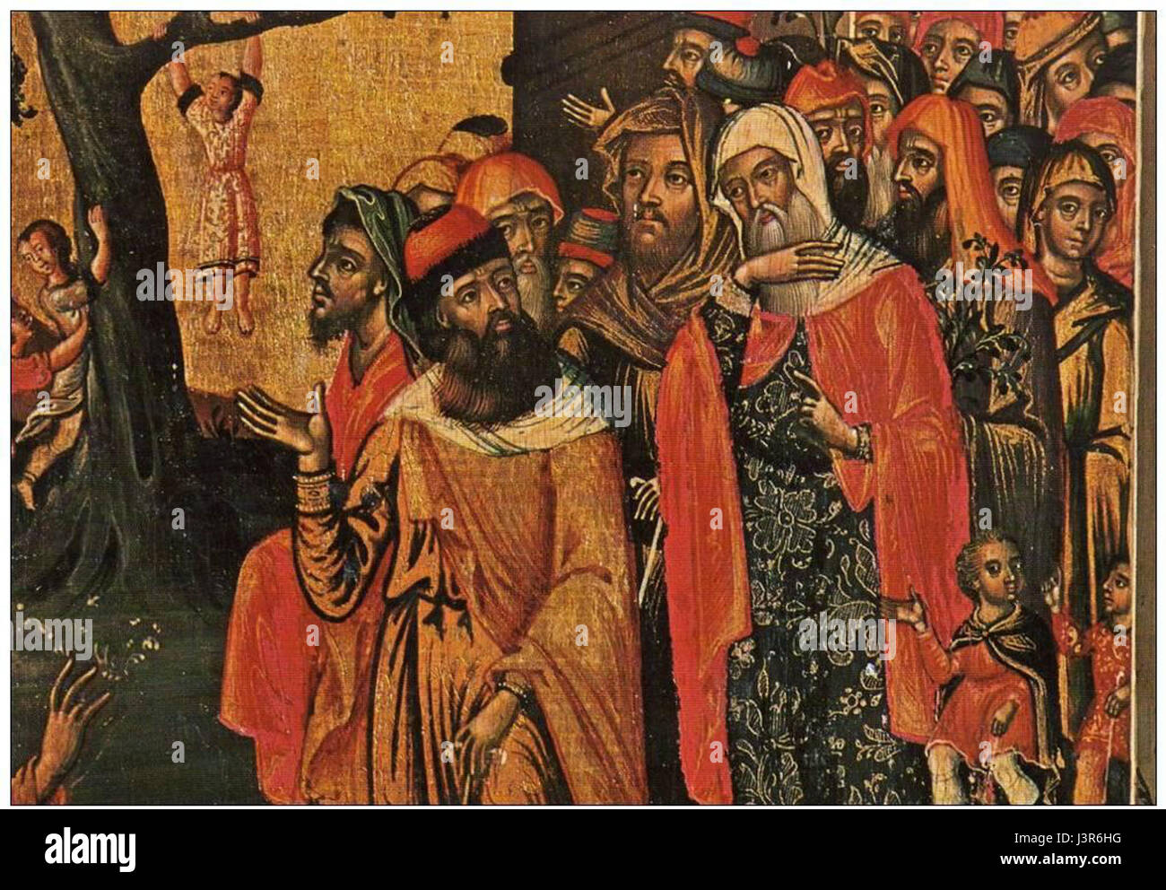 Ioan Bigorski Jésus entre dans Jérusalem Banque D'Images