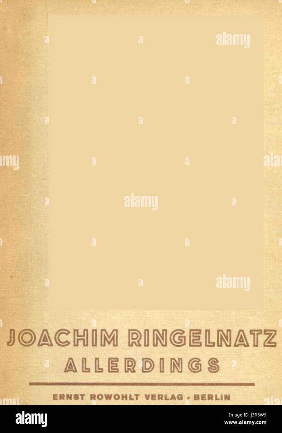 Joachim Ringelnatz Allerdings 001 Banque D'Images
