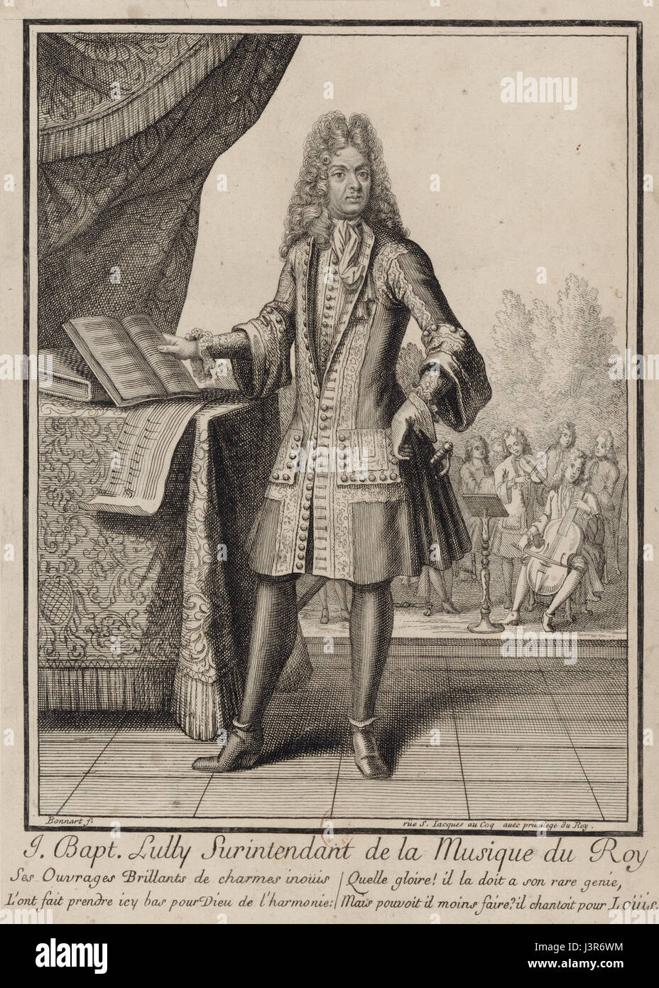 Jean Baptiste Lully Bonnart Banque D'Images