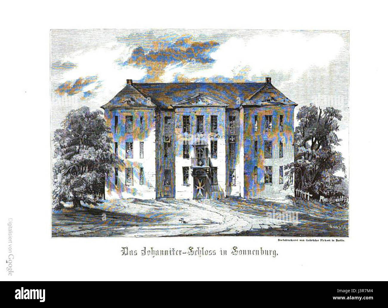 Johannitreschloss sonnenburg Banque D'Images