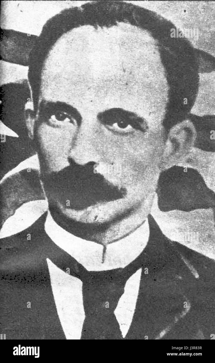 Tête de Jose Marti Banque D'Images